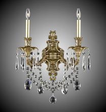 American Brass & Crystal WS2080-A-01G-PI - Two Light Wall Sconce
